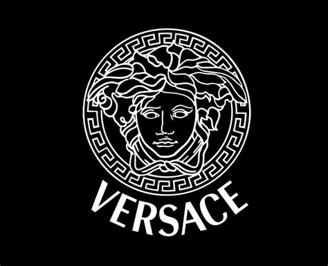 versace signil|Versace logo black and white.